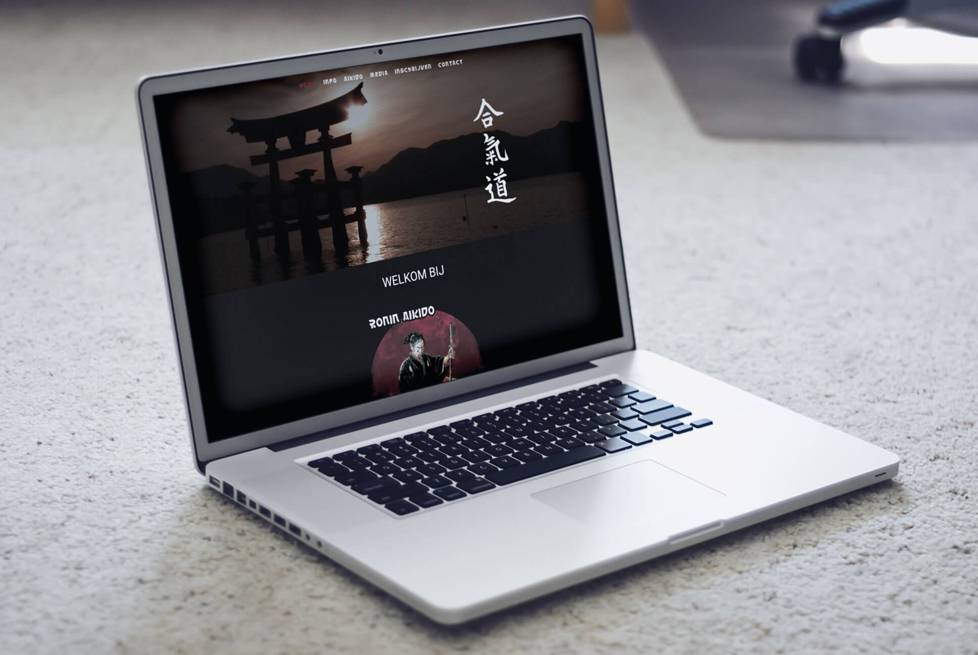 Professionele website voor Ronin Aikido Ichtegem